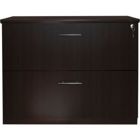 SAFCO Safco® Medina Series 2 Drawer Lateral File Mocha MVLFLDC